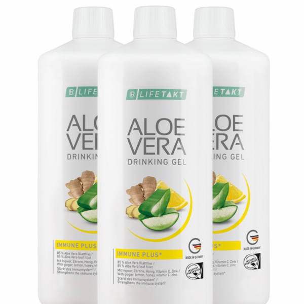 Aloe Vera Гел за пиене Immune Plus, троен комплект 3л