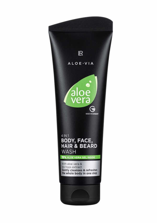 Aloe Vera 4в1 Шампоан за тяло, лице, коса и брада