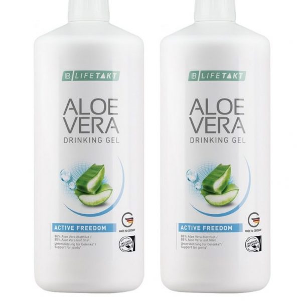 Aloe Vera Гел за пиене Active Freedom, двоен комплект
